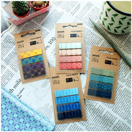 Lesezeichen Stick N Designs 42 X 12cm Neon Set 4 X 20 Blätter Hopax
