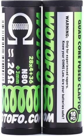 Wotofo Quad Core Fused Clapton Wotofo