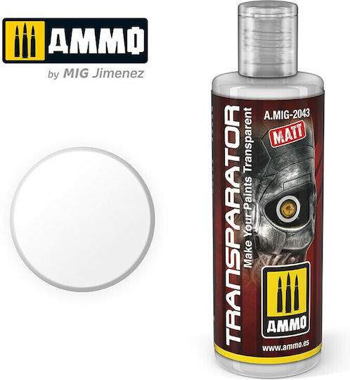 Ammo Transparator Matte 60ml Διάφανη Βάση Ακρυλικών Χρωμάτων Ματ 60ml