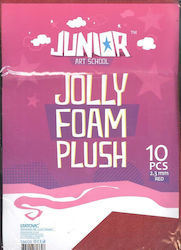 Пенопластова Хартия А4 Plush 2,3мм Червена Juni...