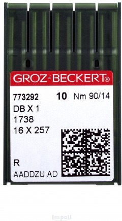 Професионални Игли За Шевна Машина Groz Beckert 1738 90/14