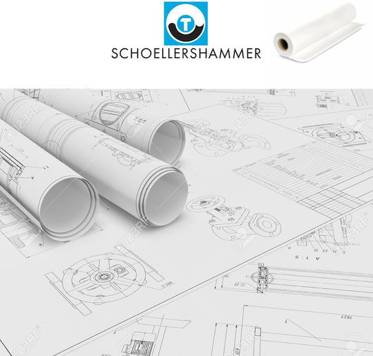 Schoeller Drawing Paper Roll 20m*60cm 110/115gsm Transparent Tracing Paper