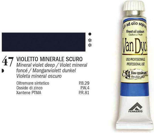 Ferrario Seturi de Culori Ulei 47 Violet Mineral Intens 20ml 1buc