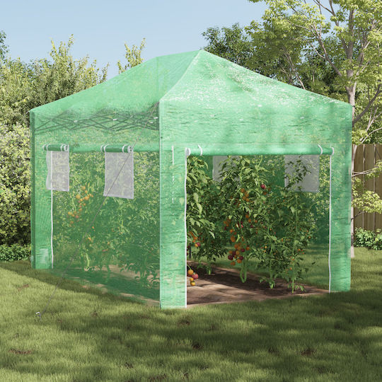 vidaXL 42006642 Seră Casa cu Cadru Metalic 4.1x2.8x3.15m