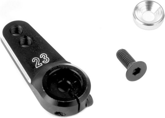 Robitronic Aluminium Servo Arm 23 T Light Black Robitronic