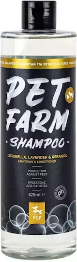 Pqp Pet Farm Shampoo Citronella Levanter & Geraniol 625ml