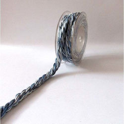Schnürsenkel Geschwungen 10mm×5m Satin Blau