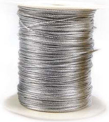 Κορδόνι Μεταλλικό 2mm 100m 128/02 Μεταλλικό Ασημί