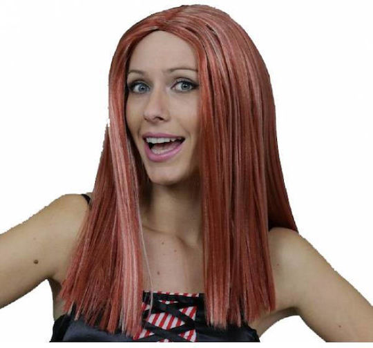 Carnival Wig Monsterina Straight Two-Tone Brown Blonde Maskarata A0161-kaja