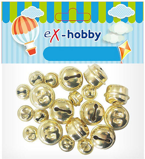 Камбани Ex-hobby Златни 9х12мм и 9х18мм 18 Бройки