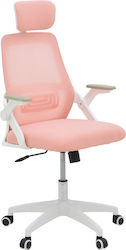 Office Chair with Reclining Pink-frame White Peja Pakketo