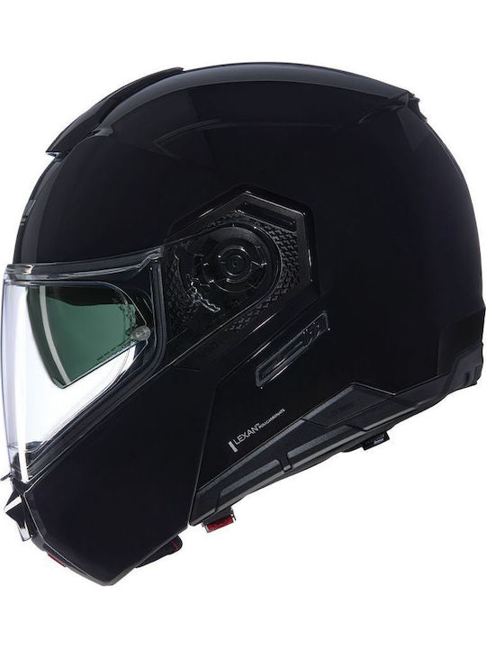 Nolan N90-3 Classico 301 Black Glossy Motorcycle Helmet Flip-Up ECE 22.06 with Pinlock and Sunvisor