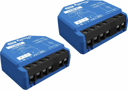 Shelly Gen3 Intelligenter Schalter 1 Kanal Wi-Fi & Bluetooth 10A 2 Stück