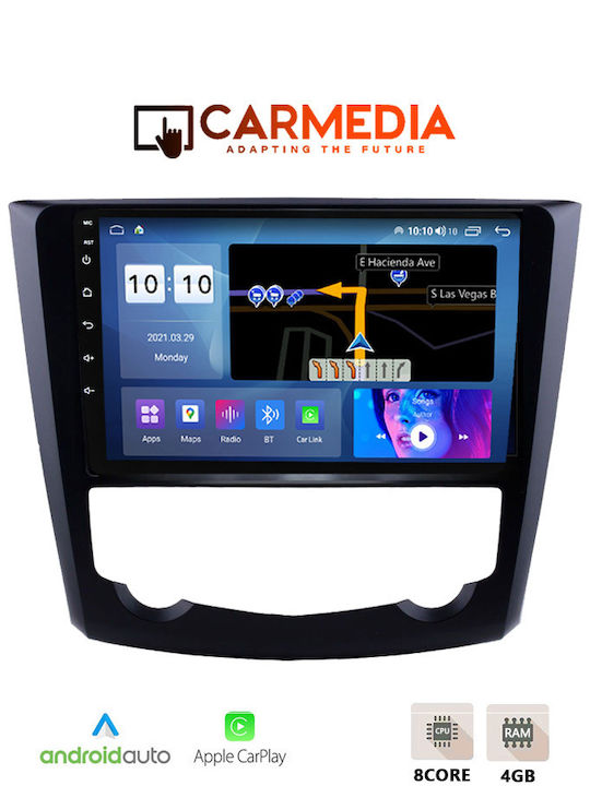 Carmedia Car Audio System for Renault Kadjar 2015 (Bluetooth/USB/WiFi/GPS/Apple-Carplay/Android-Auto) with Touch Screen 9"