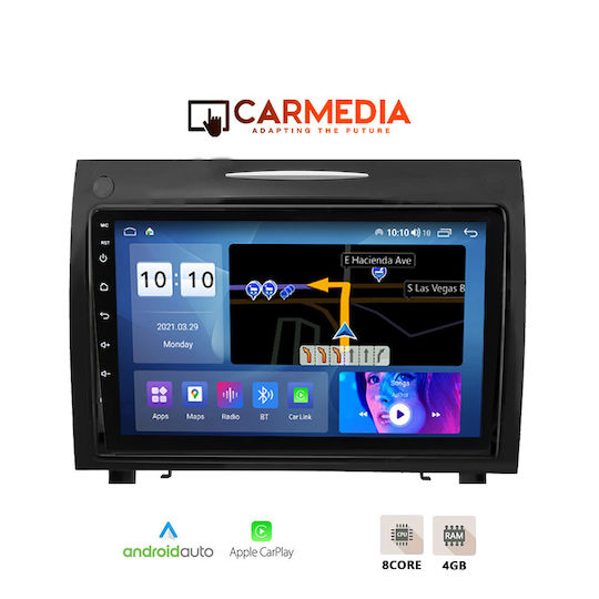 Carmedia Car Audio System for Mercedes-Benz SLK 2004-2010 (Bluetooth/USB/WiFi/GPS/Apple-Carplay/Android-Auto) with Touch Screen 9"