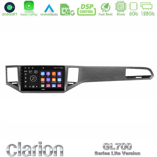 Clarion Car Audio System for Volkswagen Sportsvan / Golf Sportsvan 2014-2020 (Bluetooth/USB/WiFi/GPS/Apple-Carplay/Android-Auto) with Touch Screen 9"