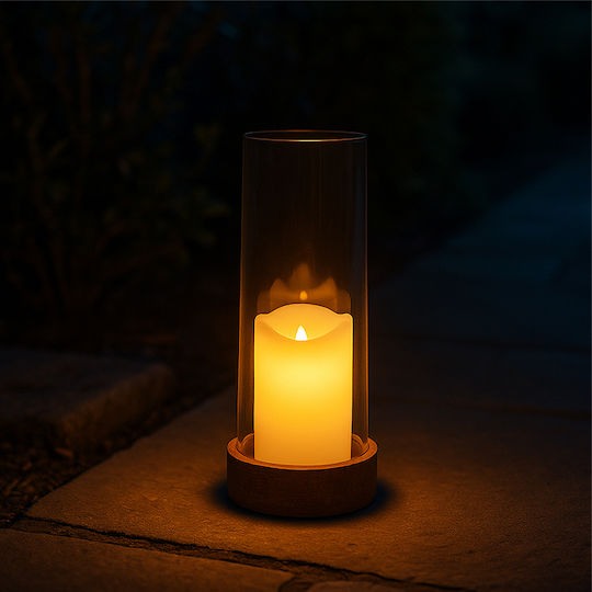 Nattera de birou Lampă Solară cu Alb Cald Lumină