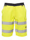 Payper Craft Reflective Work Shorts Yellow