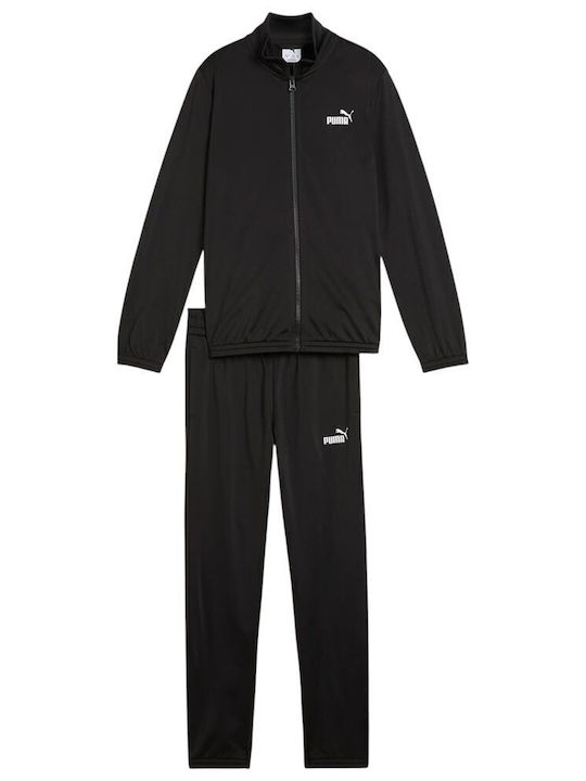 Kids Sweatpants Set Black 2pcs Poly