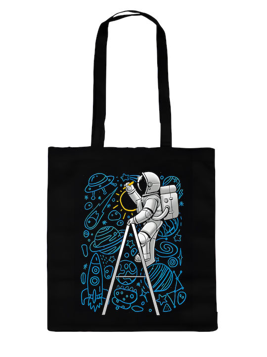 Cotton Canvas Shopping Bag 100% Pegasus Company Astronaut Print