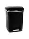 Happy House Plastic Waste Bin with Pedal Black 7.5lt