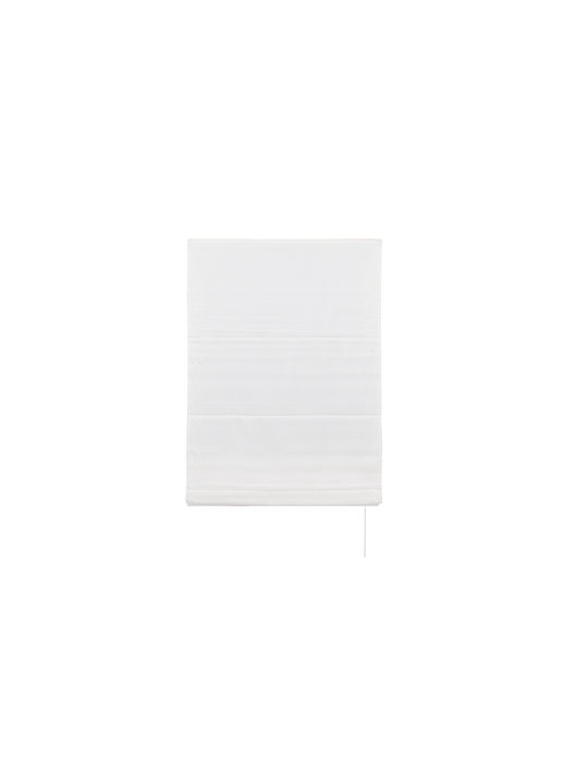 Homefit Beschattungsrollo Stoff in Weiß Farbe L140xH60cm