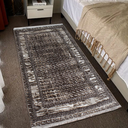 Saray Home Halic Set Modern Schlafzimmer-Teppichsets Synthetisch,Polyester/Cotton/Leather Coffee HL620 BR 3Stück