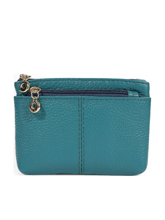 Passaggio Leather Leder Damen Geldbörse Blau