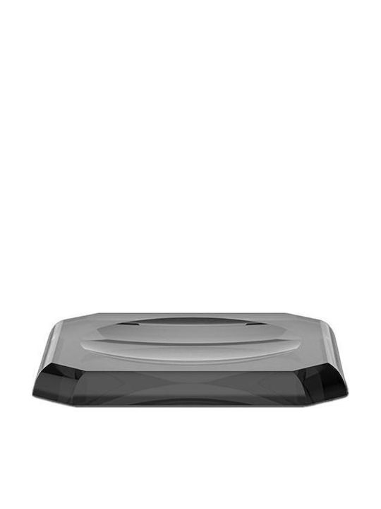 Decor Walther Δισκάκι Ορθογώνιο Κρυστάλλινο Anthracite 2.5x13x23 Cm
