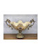Estheti Home Porcelain Sweet Jar Beige Gold 52x26x34cm 819-00087
