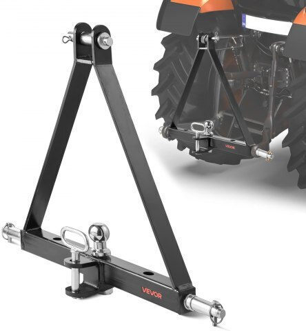 Vevor 3 Point 2" Trailer Hitch Receiver Quick Hitch Adapter 6000lbs Capacity