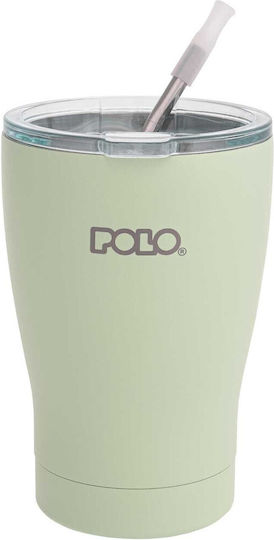 Polo Glass Thermos Stainless Steel 350ml Mint