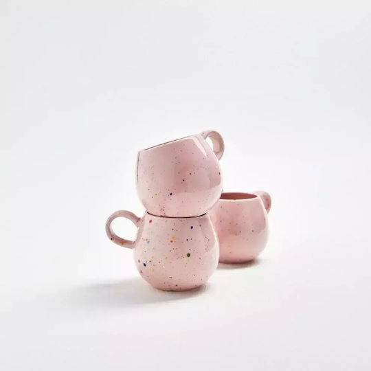Φλυτζάνι Κεραμικό Egg Back Home Party Espresso Coffee Pink Τεμ 1 6x6 Cm 90 Ml