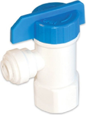 Tank Valve 1/4'' NPT High-Quality Polypropylene Compatible With More Water Tanks Reverse Osmosis Systems Temperatures 2-30 Degrees Celsius Pressures Up To 6 Bar