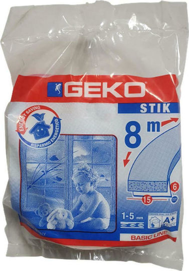 Geko Ιταλικο Αεροστοπ Διογκουμενο Αυτοκολλητο Πορτες Παραθυρα 1-5mm 8955-k