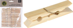 Μανταλάκια Ρούχων Bamboo Σετ 24τμχ
