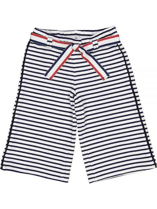 Birba Trybeyond Kids' Denim Palazzo Pants white/blue