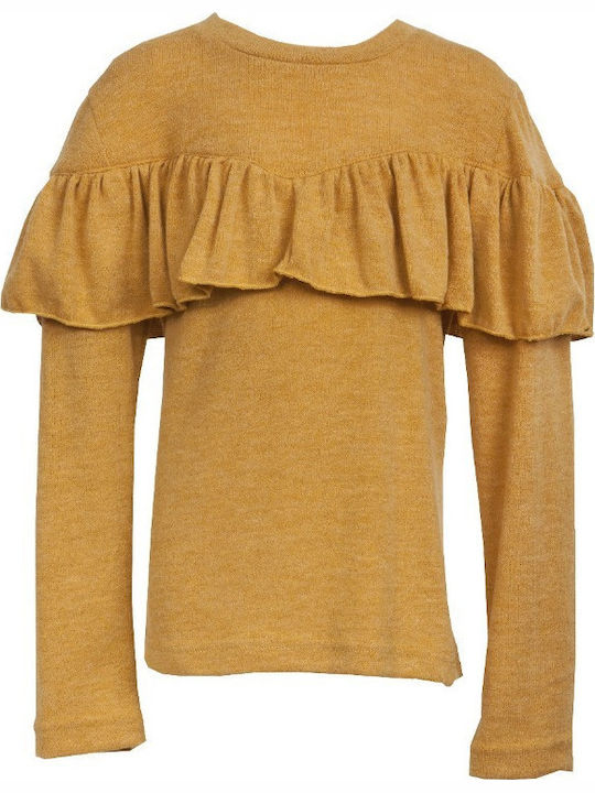 M&B Kid's Fashion Детска блуза Дълъг ръкав горчица