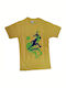 Paramana Kids' Undershirt Short-sleeved Yellow.