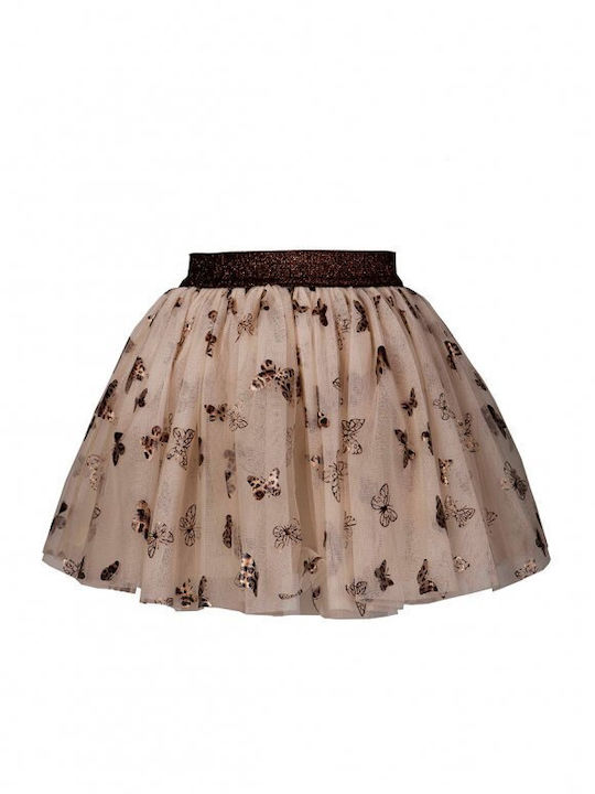 M&B Kid's Fashion Kids' Tulle Tutu Skirt Beige