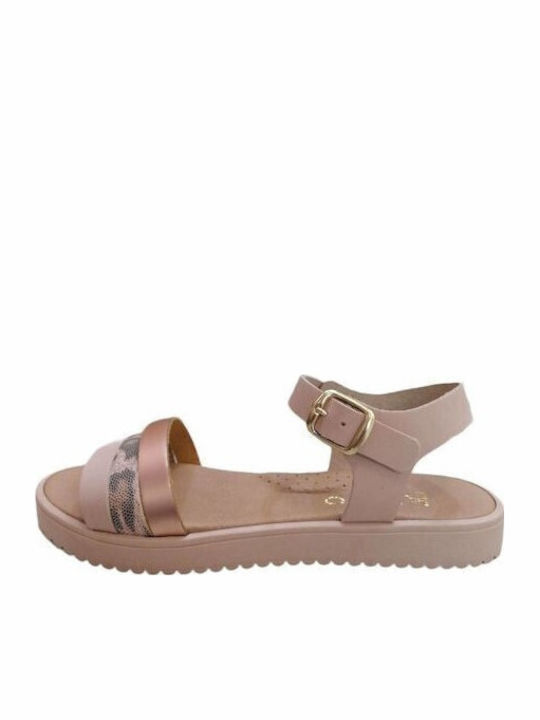 Ricco Mondo Leather Sandals Girls Copper T 30114 N1