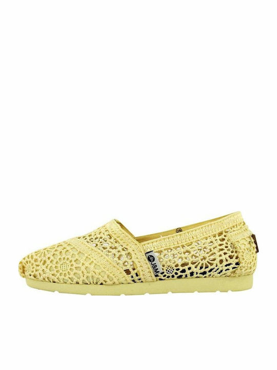 J&M Espadrile pentru Copii Slip-on Galbene