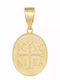 Ovale Konstantin-Münze Gold K9 046415 046415 Kinder Amulette Gold 9 Karate
