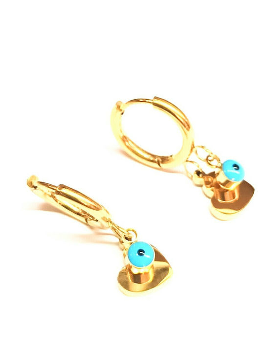 Amalfi Accessories Hypoallergenic Kids Earrings Hearts from Steel