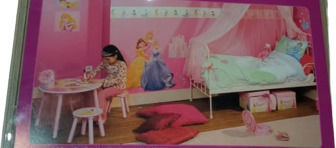 54 Disney Princess Kinder Wandsticker