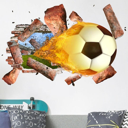 Стикер за стена Soccer Fire 60x90cm