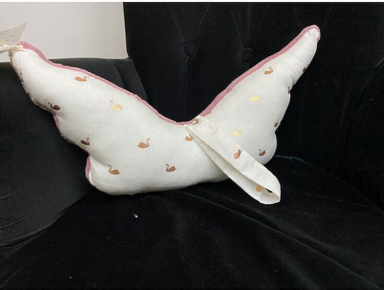 Angel Decorative Pillow Angel Wings Gold Swan Angel