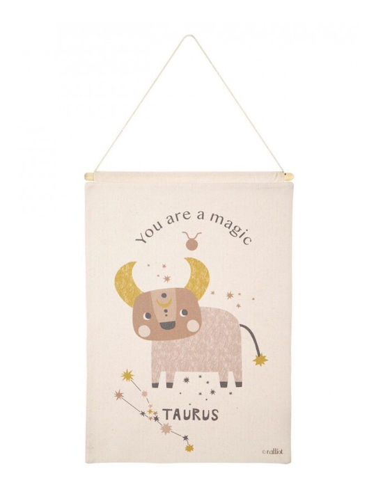 Παιδικη Παντα Τοιχου Nattiot Little Taurus Natural 40×50 100% Βαμβακι