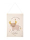 Kids Wall Decor Nattiot Little Taurus Natural 40×50 100% Cotton