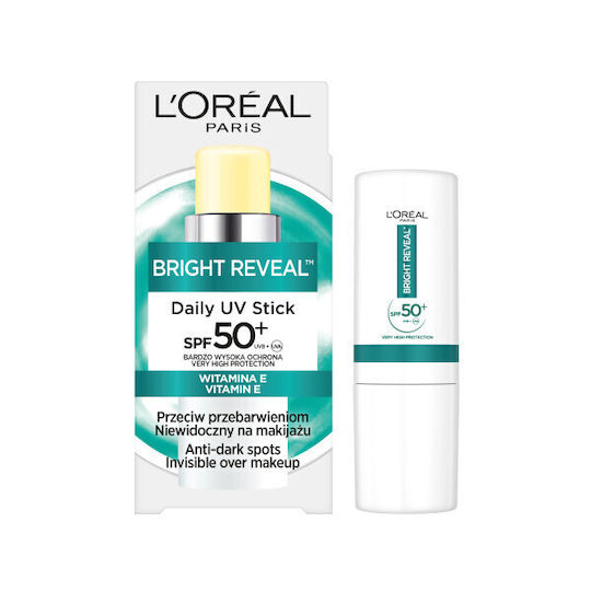 L'Oreal Paris Bright Reveal Daily UV Sunscreen Stick Face SPF50+ 9ml
